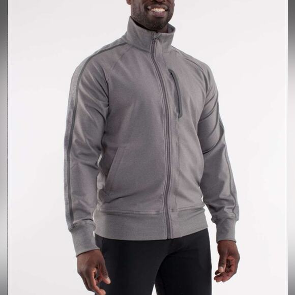 lululemon athletica Other - Lululemon‎ Men’s Kung Fu Jacket II Full Zip Pockets Heathered Gray Large